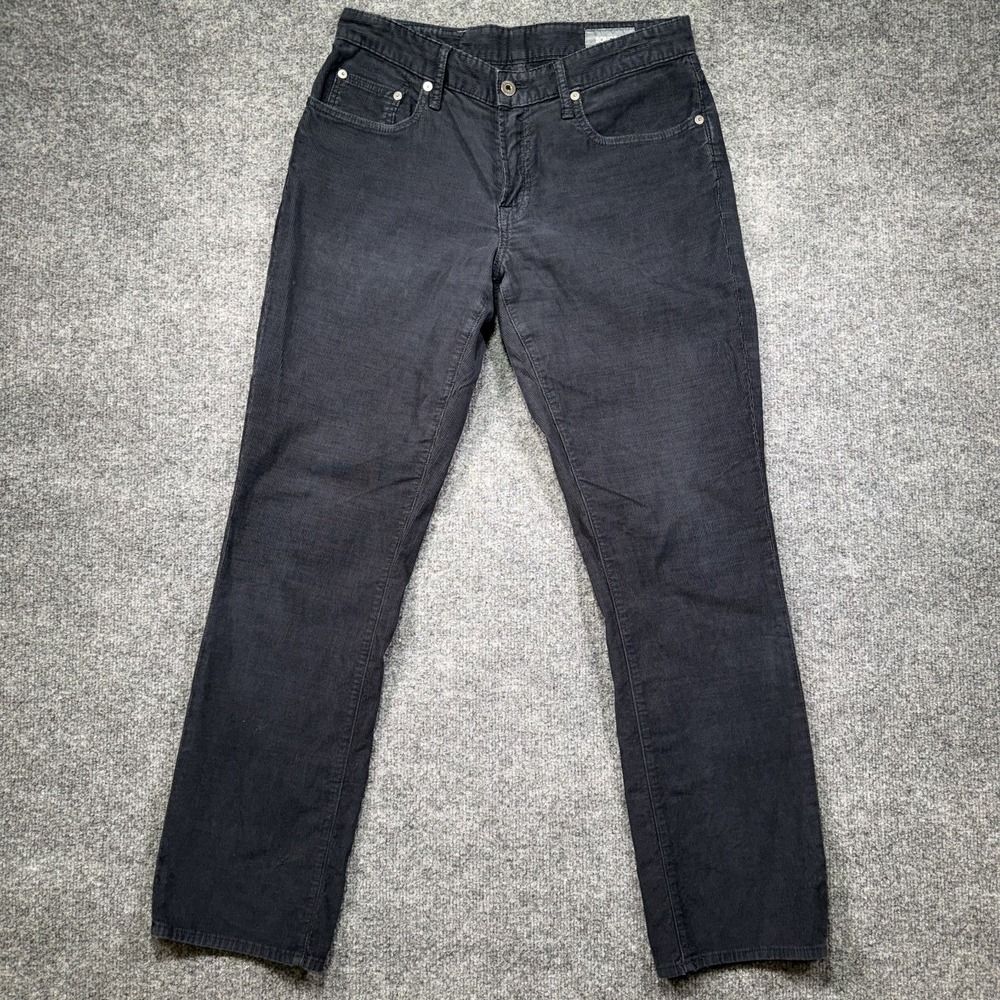 Bonobos Corduroy Pants Men's 30x30 Black Straight Stretch Outdoor Casual‎ Chino